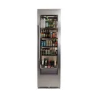 image of Perlick CC24B-2-4LL 12.6 cu ft Glass Door Refrigerator, Stainless Steel, 4 Shelves, LED Light, R600a