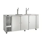image of Perlick DDC92 92" Draft Beer Cooler, 4 Half‑Barrel Capacity, 1/4 HP, R290, Auto Defrost, NSF