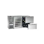 image of Perlick DZS60 Refrigerated Back Bar Cabinet w/ 15 Cu Ft, 2 Solid Doors, Digital Thermostat