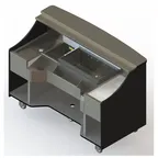 image of Perlick MOBS-66TE Signature 66" Stainless Steel Mobile Bar with Ice Chest 