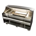 image of Perlick MOBS-66TS 66" Stainless Steel Mobile Bar with Ice Chest