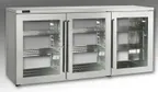 image of Perlick PTR7272" Three Section Pass-Thru Back Bar Cabinet w/ 25.7 Cu Ft, 6 Hinged Doors, 72" W