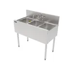 image of Perlick TS36M3 Underbar Sink Units, 3 Compartment without Drainboard