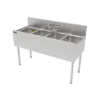 image of Perlick TS48M4 Underbar Sink Units, 4 Compartment without Drainboard