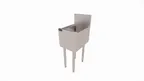 image of Perlick TSC12IBW 12" Underbar Bottle Storage Bin w/ Insulated, Holds (8) 3-3/4" Dia Bottles