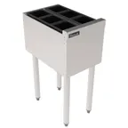 image of Perlick TSS12U2 12" Underbar Bottle Storage Bin w/ 6 Bottle Wells, Insulated, Island Type