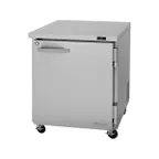 image of Turbo Air PUR-28-N 27" 1-Section Undercounter Refrigerator w/ 1 Solid Door, 6.8 cu. ft.