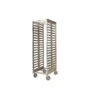 image of Prairie View LE5018KD L-Series 12 Pan Aluminum Mobile End Load Sheet Pan Rack, Unassembled