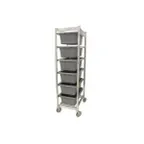 image of Prairie View LUGCT6-KD Knock Down Aluminum Lug Cart with 6 Lugs Capacity 