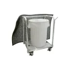image of Prairie View MCA344636 Aluminum Mat Transport Cart - 34" x 46" x 36"