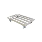 image of Prairie View MDR2448 48" Heavy Duty Non-Rustable Mobile Aluminum Dunnage Rack with 450 lb. Capacity Per Caster