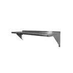 image of Prairie View WS1296SS 18 Gauge Stainless Steel Wall Mount Shelf - 96"W x 12"D