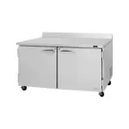 image of Turbo Air PWR-60-N 60" 2-Section Worktop Refrigerator w/ 2 Doors, 17.2 cu. ft.