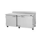image of Turbo Air PWR-72-N 72" 2-Section Worktop Refrigerator w/ 2 Doors, 18.8 cu. ft.