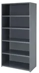 image of Quantum CL75-1236-6 IRONMAN Steel 6-Shelf Closed Heavy-Duty Shelving Unit - 36" x 12" x 75"