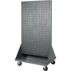 image of Quantum QMD-36H Gray Steel Double-Sided Louvered Rack - 36"W x 25"D x 72"H