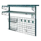 image of Quantum SGK-562448-1P Green Epoxy Wall Mounting Store Grid Medium-Duty Kit