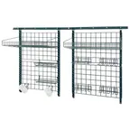 image of Quantum SGK-721830-1P Green Epoxy Wall Mounting Store Grid Medium-Duty Kit