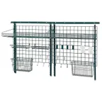 image of  Quantum SGK-723036-1P Green Epoxy Wall Mounting Store Grid Medium-Duty Kit