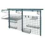 image of Quantum SGK-803036-1P Green Epoxy Wall Mounting Store Grid Medium-Duty Kit