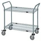 image of Quantum WRC-2136GY-2 NSF 2 Tier Utility Cart with Wheels