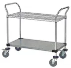 image of Quantum WRC-2148-2CG Utility Storage Cart with Swivel Casters 