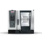 image of RATIONAL ICC 6-HALF E 480V 3 PH (LM200BE) Half Size Electric Combi Oven w/ 6 Pans, Manual Controls, Steam Generator