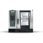 image of RATIONAL ICC 6-HALF NG 208/240V 1 PH (LM200BG) Half Size Natural Gas Combi Oven w/ 6 Pans, Mechanical Controls, Steam Generator