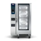 image of RATIONAL ICP 20-FULL NG 208/240V 1 PH (LM100GG) Full Size Natural Gas Combi Oven w/ 20 Pans, Programmable Controls, Steam Generator