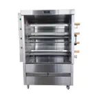 image of AMPTO FRE4VE Metal Supreme Electric Rotisserie Oven, 16 Chicken Capacity