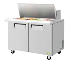 image of RefrigerationX XST-48-18-N 48" Mega Top Sandwich/Salad Prep Table w/ 2 Doors, 18 Pans