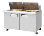 image of RefrigerationX XST-60-24-N 60" Mega Top Sandwich/Salad Prep Table w/ 2 Doors, 24 Pans