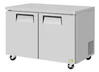image of RefrigerationX XUR-48-N6 48" 2-Section Undercounter Refrigerator, Stainless Steel, 13.24 cu.ft., 2 Doors