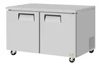 image of RefrigerationX XUR-60-N6 60" 2-Door Undercounter Refrigerator, Stainless Steel, 16.8 cu.ft.