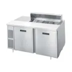 image of Randell 9200-513 60" 2-Door Sandwich and Salad Prep Table, 10 Pans, Stainless Steel