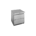 image of Randell 9404F-32D-290 32" 2-Drawer Undercounter Freezer, Stainless Steel Exterior, Front Breathing, 8.6 cu. ft.