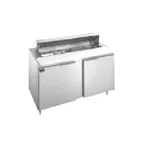 image of Randell 9601-290 60" 2-Door Sandwich and Salad Prep Table, 14 Pans, Stainless Steel