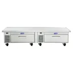 image of Randell FX-2CS-290 96" Flexible Refrigerator or Freezer Chef Base w/ 2 Drawers, 6 cu. ft.
