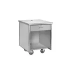 image of Randell RAN CA Cash Register Stand, 30W x 30D x 35.5H, Stainless Steel Top, Locking Cash Drawer