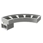 image of Randell RCP-2C-R050 Drop-In Curved Cold Food Unit, Refrigerated, 28-3/4" L