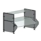 image of Randell RSW-DTSSAF-36 Ranserve Premium Breath Guard, Single-Sided, Double-Tier