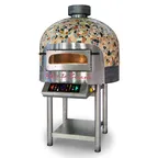 image of RositoBisani FRV100-CM Electric Rotary Pizza Oven w/ 39" Cooking Chamber, (5) 11" Pizza 