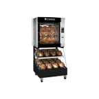 image of Rotisol USA 5.320IF2LSP8 Mini-Concept Combination Roti-Roaster Basket Rotisserie On Grab-And-Go Display
