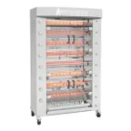 image of Rotisol USA FB1160-8G-SS Rotisserie Gas Oven w/ 8 Spits, Floor Model, Infrared, 40-Chicken