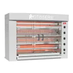 image of Rotisol USA FB1400-4G-SS Rotisserie Gas Oven w/ 4 Spits, Countertop, Infrared, 24-Chicken