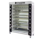 image of Rotisol USA FB1400-8G-SS Rotisserie Gas Oven w/ 8 Spits, Floor Model, Infrared, 48-Chicken