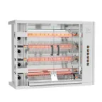 image of Rotisol USA FF1175-4G-SS Rotisserie Gas Oven w/ 4 Spits, Countertop, 20-Chicken Capacity