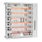 image of Rotisol USA FF1175-6G-SS Rotisserie Gas Oven w/ 6 Spits, Countertop, 30-Chicken Capacity