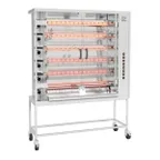 image of Rotisol USA FF1425-6G-SS Countertop Rotisserie Gas Oven w/ 6 Spits, 30-36 Chicken Capacity, 91.000 BTU