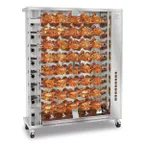 image of Rotisol USA FF1425-8G-SS Rotisserie Gas Oven w/ 8 Spits, Floor Model, 48-Chicken Capacity